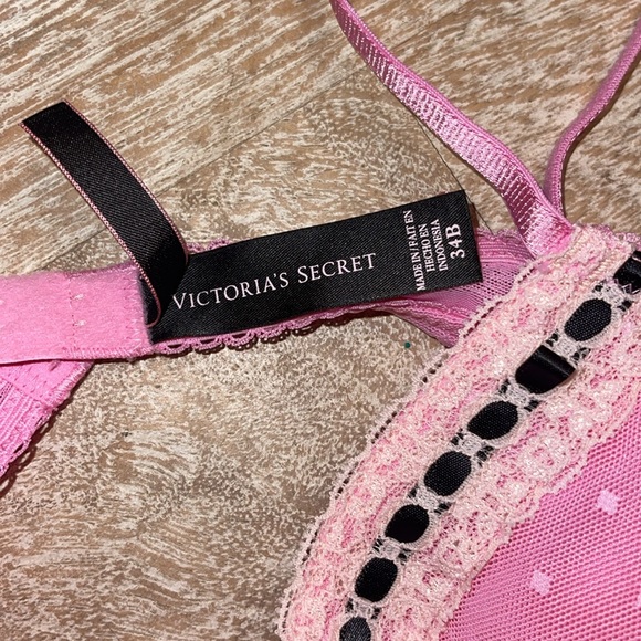 Victorias Secret Sexy Little Thing Pink French Maid Apron Costume Lingerie 34B - Picture 4 of 4